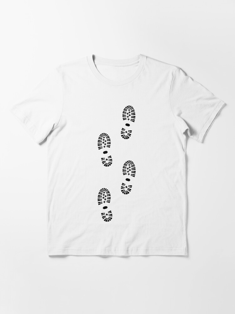 "Shoe prints, footprints" Tshirt for Sale by claudiasartwork