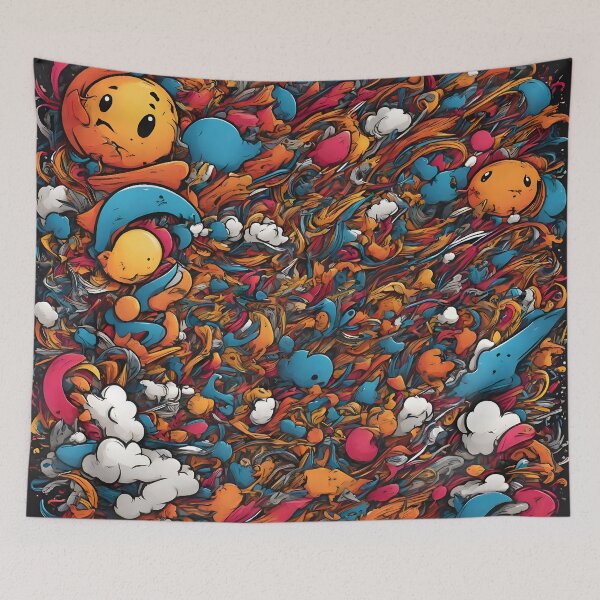 Item preview, Vibrant Comic Mosaic Tee designed and sold by WAUZ.