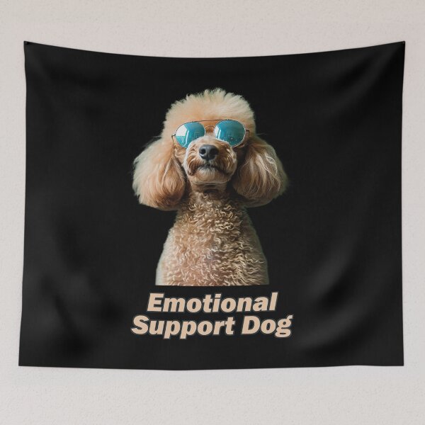 Item preview, Emotional Support Poodle designed and sold by Yogimeister.