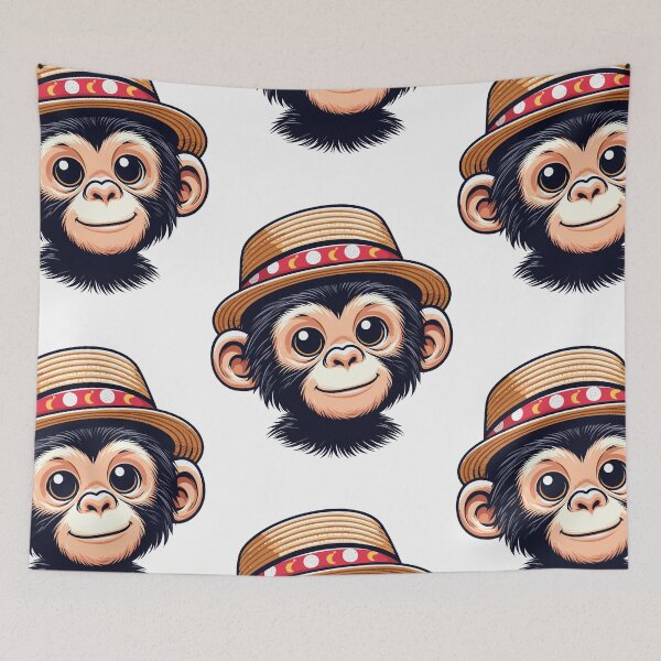 Item preview, Cool Chimpanzee in Hat designed and sold by ArtfulWeave.