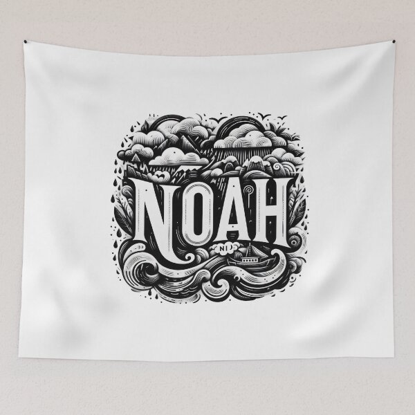 Item preview, Personalised Initial Name Noah designed and sold by joyfulcow.