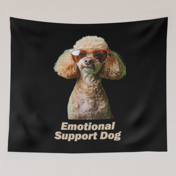 Item preview, Emotional Support Poodle designed and sold by Yogimeister.