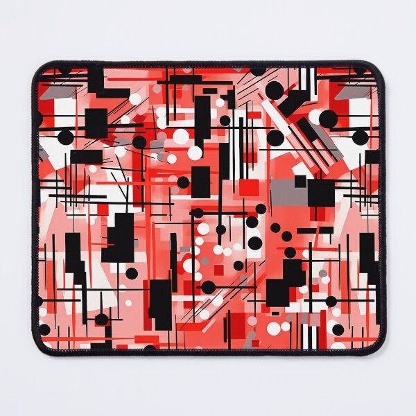 Item preview, Bold Red & White & Black Seamless Abstract Art. designed and sold by GiveMeMood.