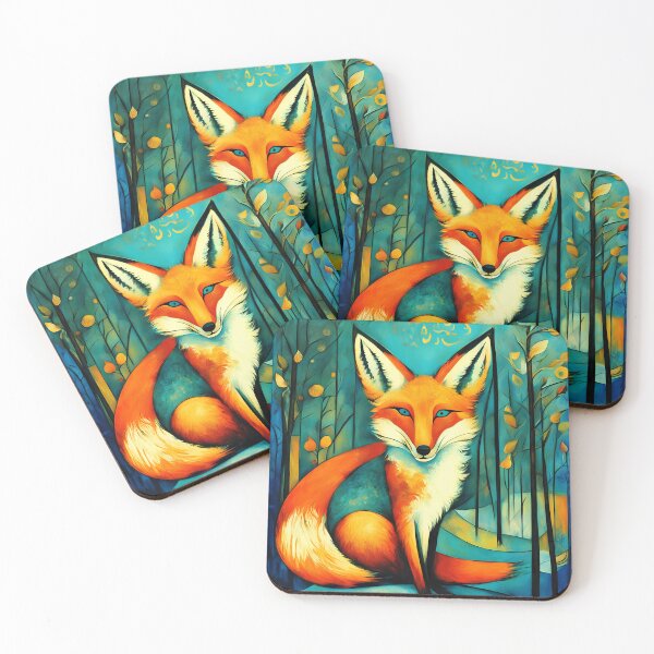 Item preview, Smiling fox. Abstraction. designed and sold by Natalia-Vlad.