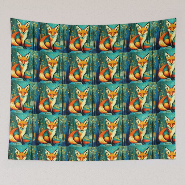 Item preview, Smiling fox. Abstraction. designed and sold by Natalia-Vlad.