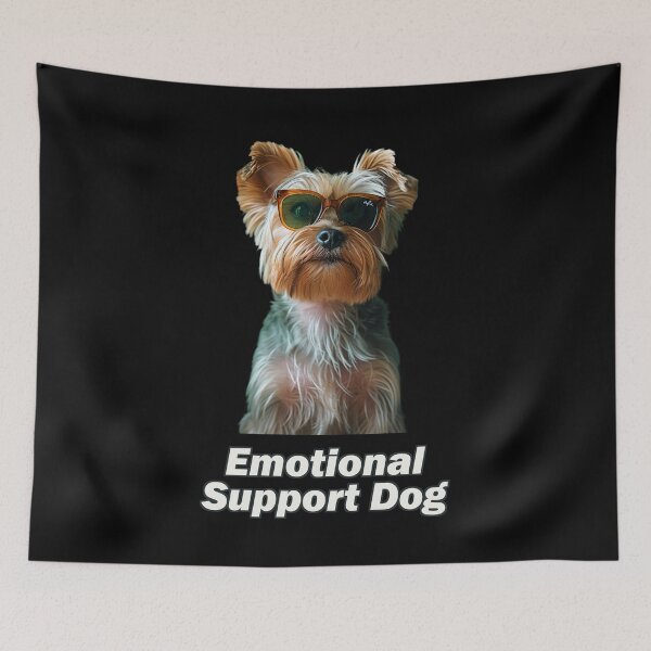 Item preview, Emotional Support Yorkie designed and sold by Yogimeister.