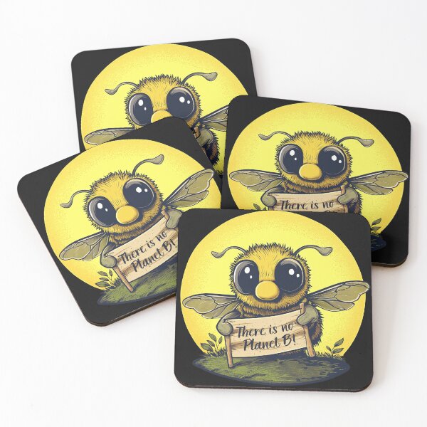 Item preview, Adorable Bee Advocate: There Is No Planet B  designed and sold by WildPalette-Art.