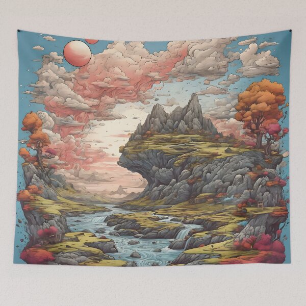 Item preview, Dreamscape Comic Odyssey Tee designed and sold by WAUZ.