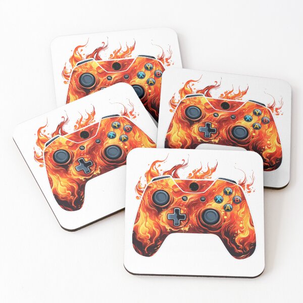 Item preview, Fire Gaming Pad | Sticker designed and sold by NicolasGlowArt.