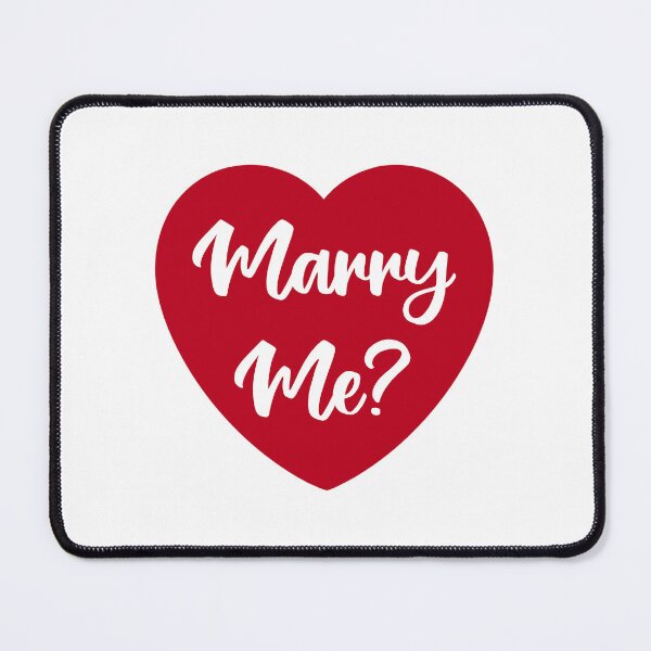 Item preview, Marry Me, Proposal, Red Heart designed and sold by OneThreeSix.
