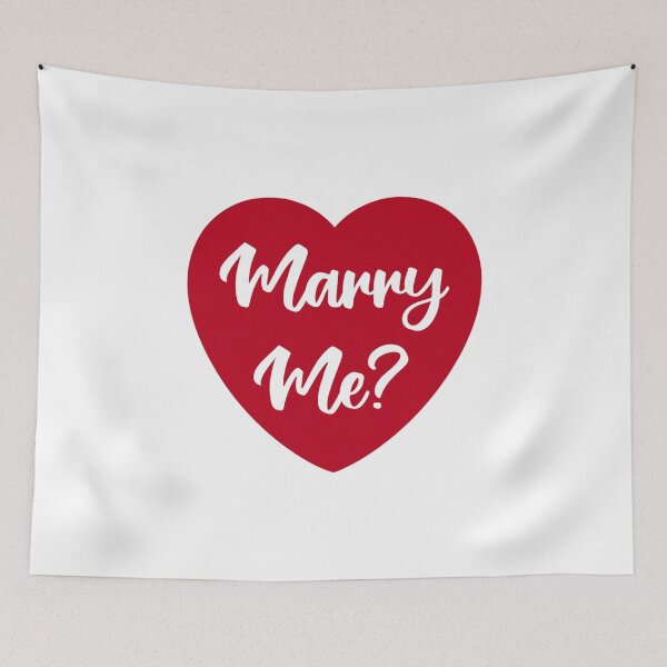 Item preview, Marry Me, Proposal, Red Heart designed and sold by OneThreeSix.