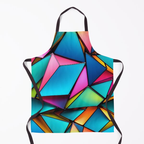 Item preview, Abstract Geometric Rainbow Glass Pattern designed and sold by TheArtOfPat.