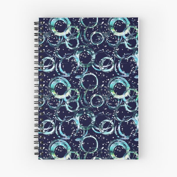 Item preview, Brush strokes free circles dark designed and sold by Alessandro Remo Mazzoni Remotextiles.