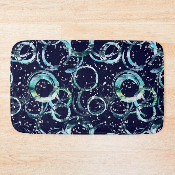 Item preview, Brush strokes free circles dark designed and sold by Alessandro Remo Mazzoni Remotextiles.