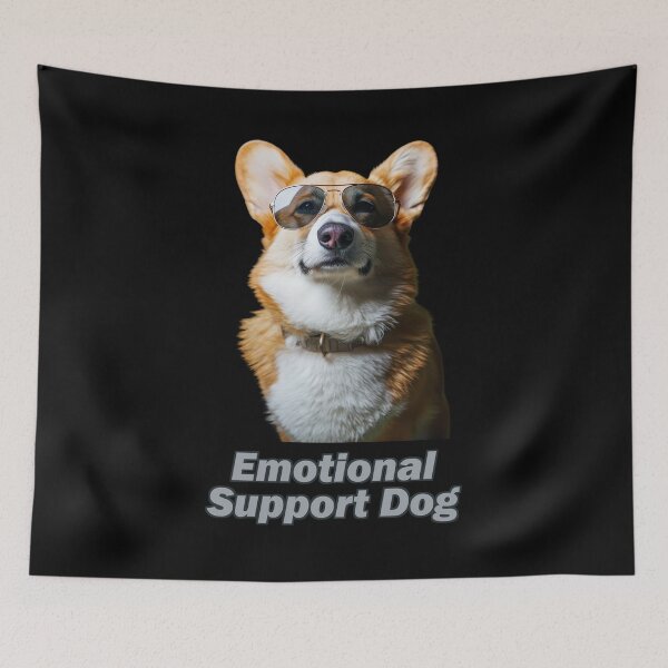Item preview, Emotional Support Corgie designed and sold by Yogimeister.