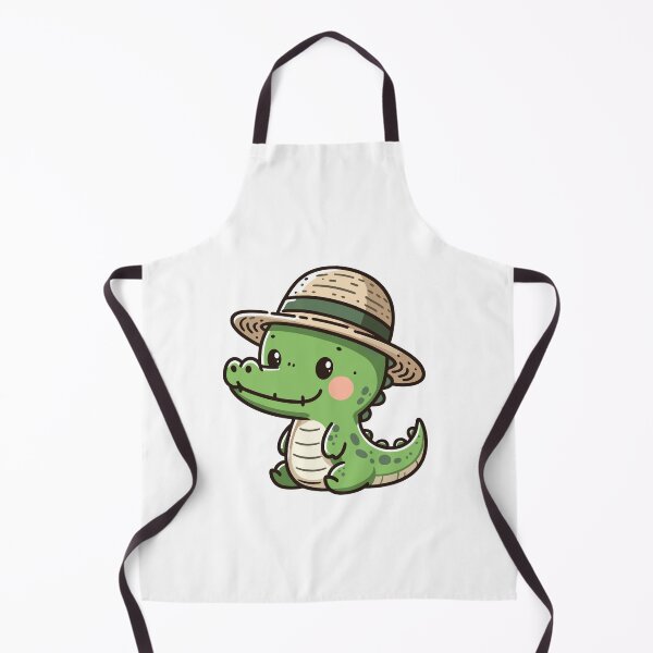 Item preview, Stylish Crocodile with Hat designed and sold by ArtfulWeave.