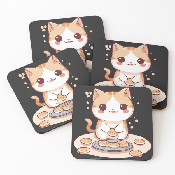 Item preview, Cute Cat Eating Cookies  designed and sold by GoverArt.