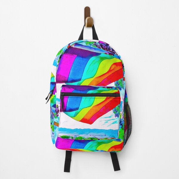 Item preview, Vermont Rainbow Pride Flag Near Lake Champlain designed and sold by Vermont Gifts and Art.