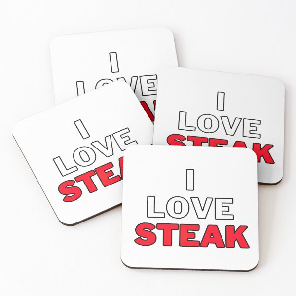 Artikelvorschau, I Love Steak - Ich Liebe Steak Grillen Grill BBQ entworfen und verkauft von Frostquest.