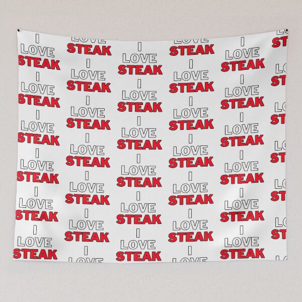 Artikelvorschau, I Love Steak - Ich Liebe Steak Grillen Grill BBQ entworfen und verkauft von Frostquest.
