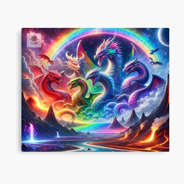 Item preview, Galactic Rainbow Dragons designed and sold by Te-Ane.