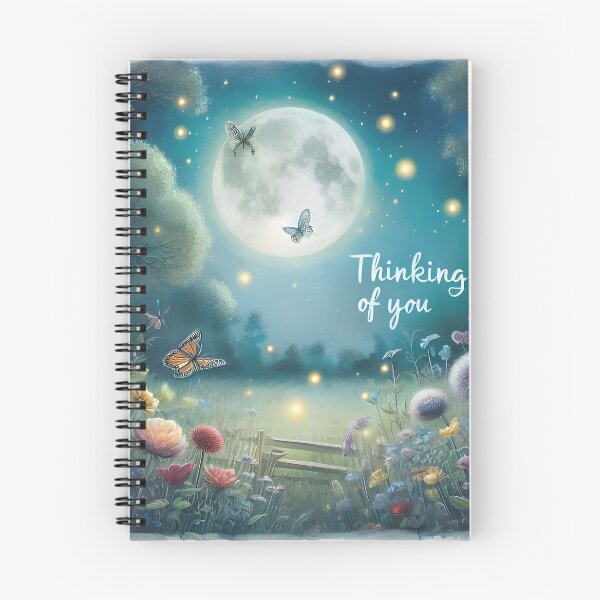 Item preview, Thinking of You " Moonlight Garden Card" designed and sold by Tamer ⭐⭐⭐⭐⭐.