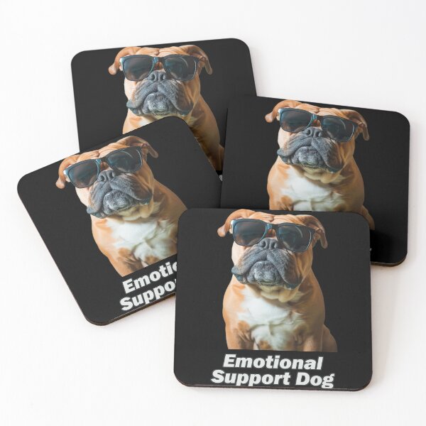 Item preview, Emotional Support Bulldog designed and sold by Yogimeister.