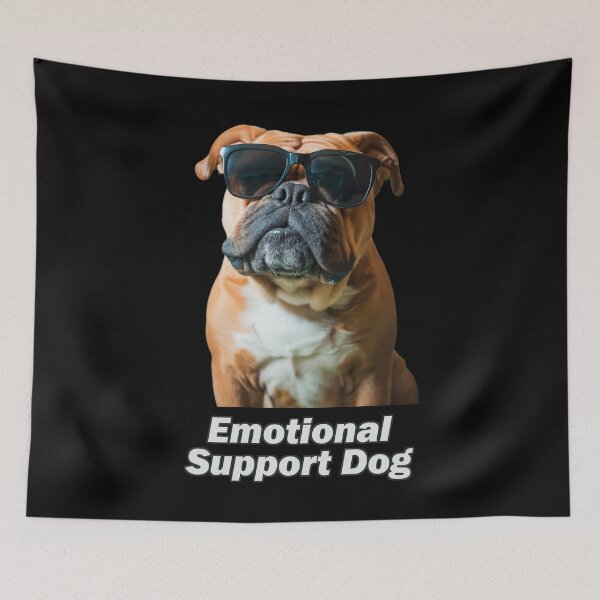 Item preview, Emotional Support Bulldog designed and sold by Yogimeister.