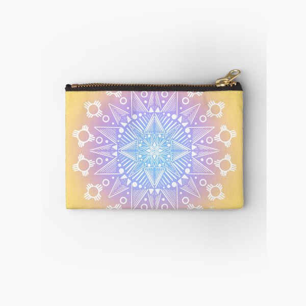 Item preview, Winter Desert - Zia Mandala (White on Gradient variation) designed and sold by Kara Cooper.