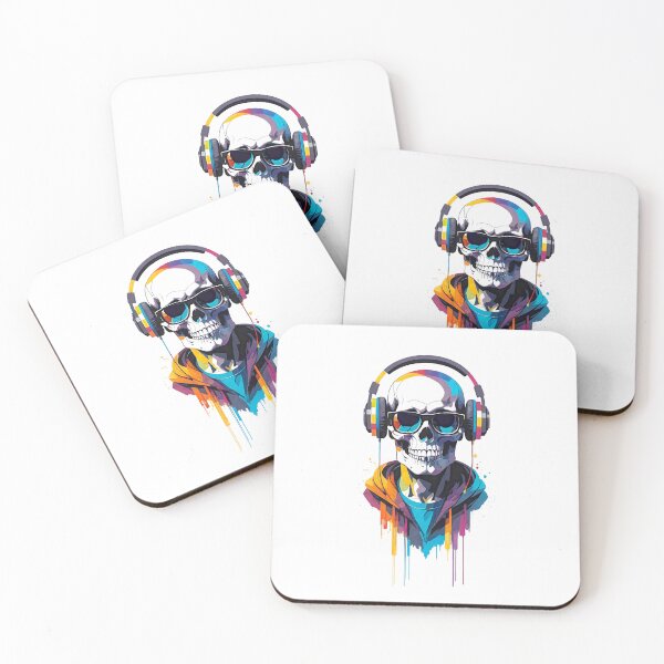 Item preview, Abstract Music Skull designed and sold by jpvoodoo.