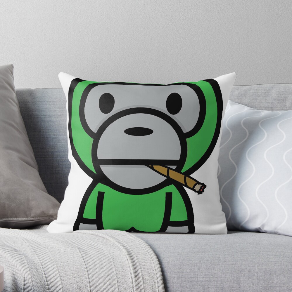 bathing ape a  Throw Pillow for Sale by keocaphe35