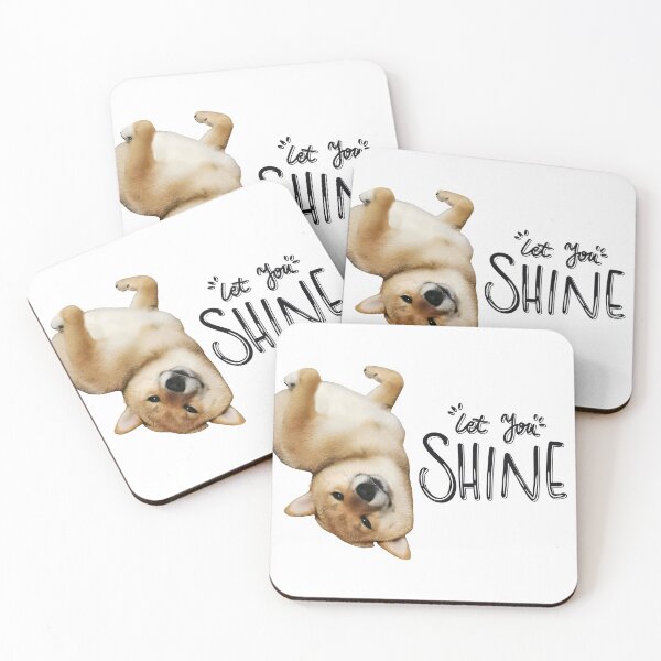 Item preview, Shiba Inu Let You Shine designed and sold by coolpixeltik.