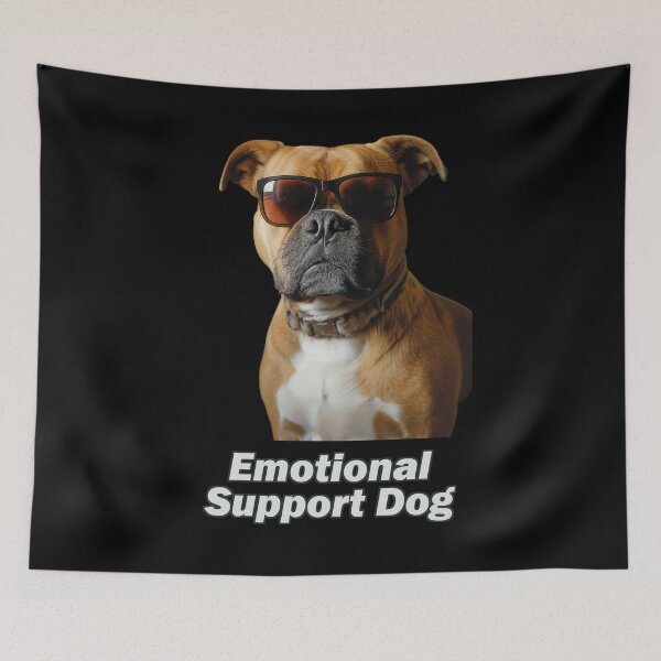 Item preview, Emotional Support Bulldog designed and sold by Yogimeister.
