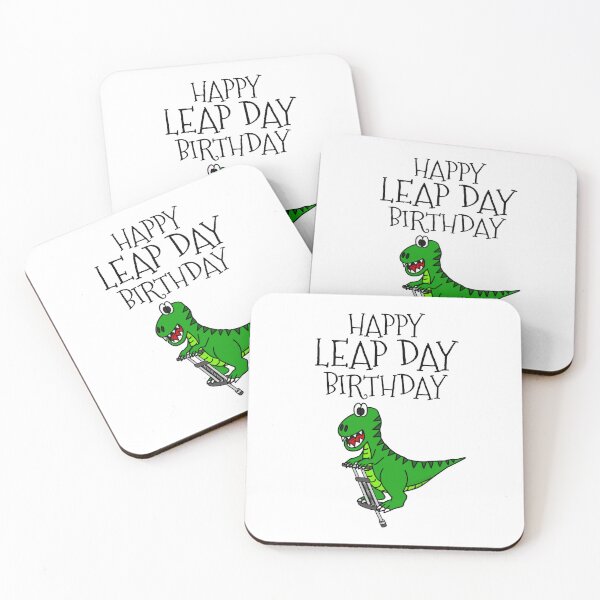 Item preview, Leap Day Birthday T-Rex Dinosaur 29th February designed and sold by doodlerob.