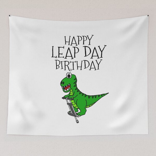 Item preview, Leap Day Birthday T-Rex Dinosaur 29th February designed and sold by doodlerob.