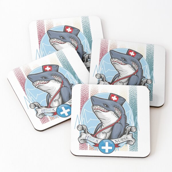 Aperçu de l'œuvre une infirmière avec un personnage de requin créée et vendue par Moris-shop.