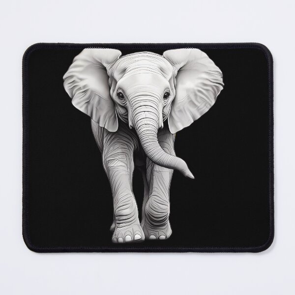 Item preview, “Baby Elephant – Full Body Minimalist” designed and sold by Art-Vortex-fr.