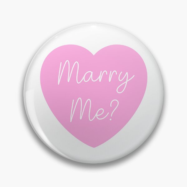 Item preview, Marry Me, Proposal, Pink Heart designed and sold by OneThreeSix.