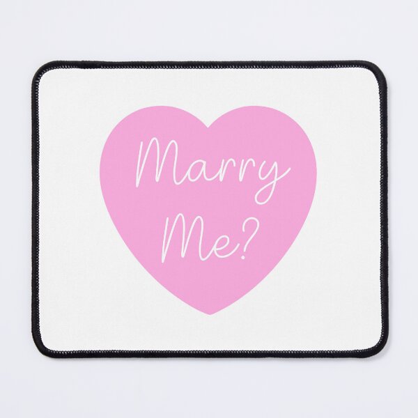 Item preview, Marry Me, Proposal, Pink Heart designed and sold by OneThreeSix.
