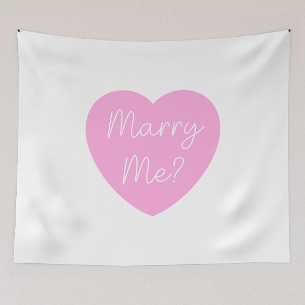 Item preview, Marry Me, Proposal, Pink Heart designed and sold by OneThreeSix.
