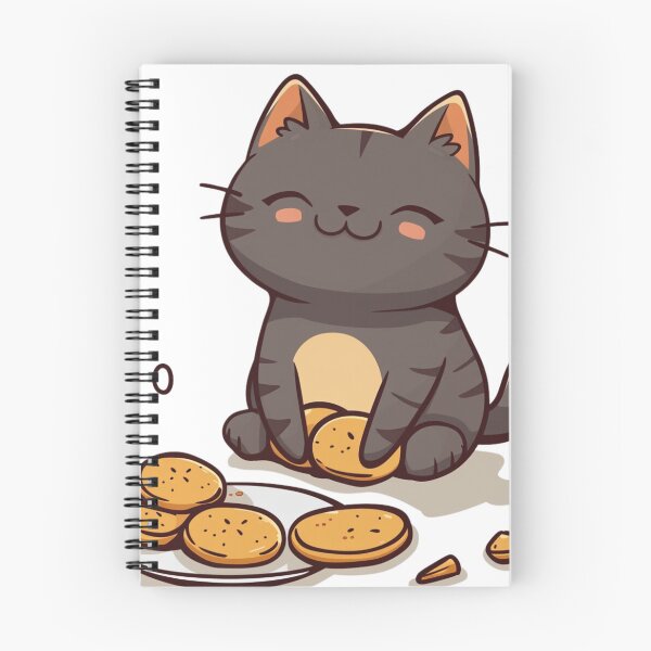 Item preview, Cute Cat Eating Cookies  designed and sold by GoverArt.