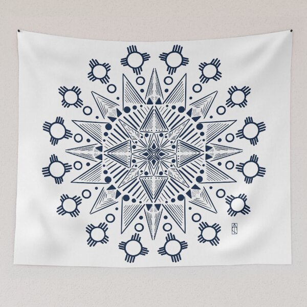 Item preview, Winter Desert - Zia Mandala (Dark variation) designed and sold by Kara Cooper.
