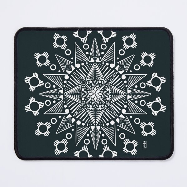 Item preview, Winter Desert - Zia Mandala (White variation) designed and sold by Kara Cooper.