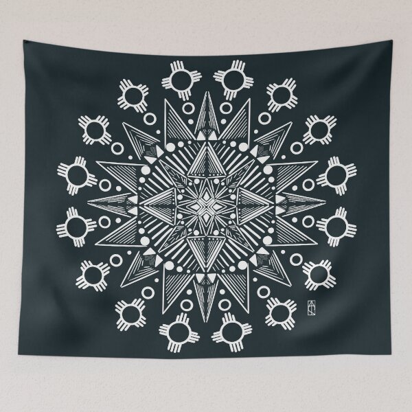 Item preview, Winter Desert - Zia Mandala (White variation) designed and sold by Kara Cooper.