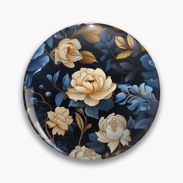 Item preview, Charm in White Reviving the Retro Blue Rose designed and sold by Dasvilo.