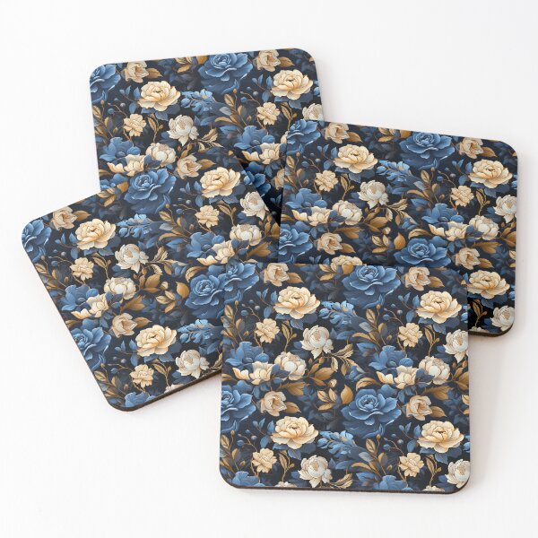 Item preview, Charm in White Reviving the Retro Blue Rose designed and sold by Dasvilo.