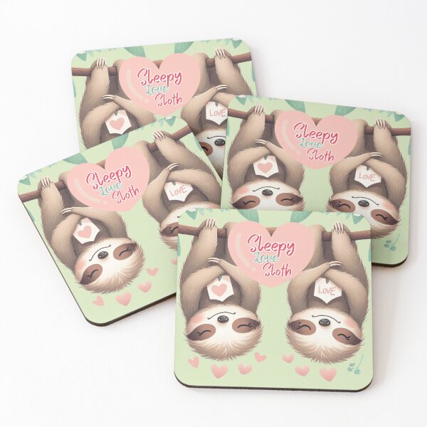 Item preview, Sleepy love Sloth Valentine's day  designed and sold by SMagicStudio.