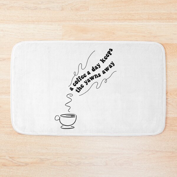 Item preview, a coffee a day keeps the yawns away designed and sold by RedStormCrafts.