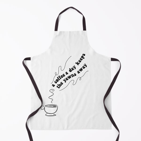 Item preview, a coffee a day keeps the yawns away designed and sold by RedStormCrafts.