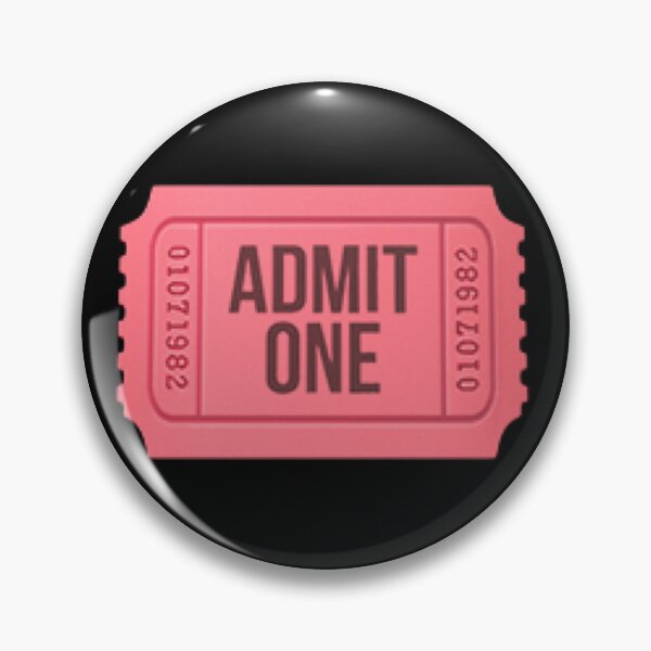 Item preview, Admit One Ticket Emoji designed and sold by Popular-Gifts.